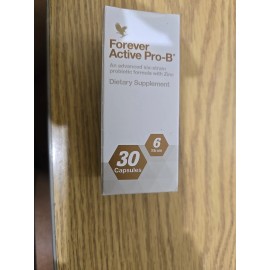 Forever Active Pro-B Probiotics 6-Strains + Zinc Gut Health Kosher 8 Billion CFU