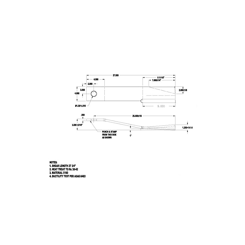 Rhino Blade Pair 0582010332P, CW Updraft