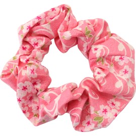 Matsumi Craft Sakura Han Scrunchie, Embossed, Pink, 3.9 x 3.9 x 0.2 inches (10 x 10 x