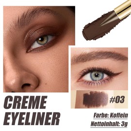 Eyeliner Waterproof, Quick Drying Eyeliner Pen Gel Brown, Pigmented & Smudge-proof Eyeshadow, Brown Eyeliner Pen for the Ideal Eyeliner An Everyday Long Lasting Eye Makeup