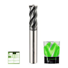 SHARPRO Upcut Spiral Burr 8mm Shank 8mm Cutting Diameter Solid Carbide CNC End Mill Cutter Ideal for Milling Alloy Steels, Hardened Steel, Metal and More