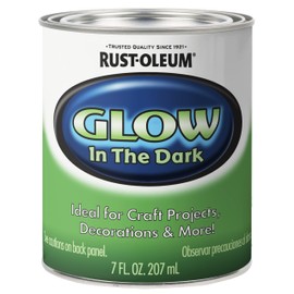 Rust-Oleum 214945 Glow in The Dark Brush On Paint, Half Pint