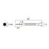 ANEX No.87 Precision Hexalobe Screwdriver, No Hole, T2
