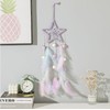 Dream Catcher Wall Decor - Handcrafted Feather Woven Pendant, Pompom