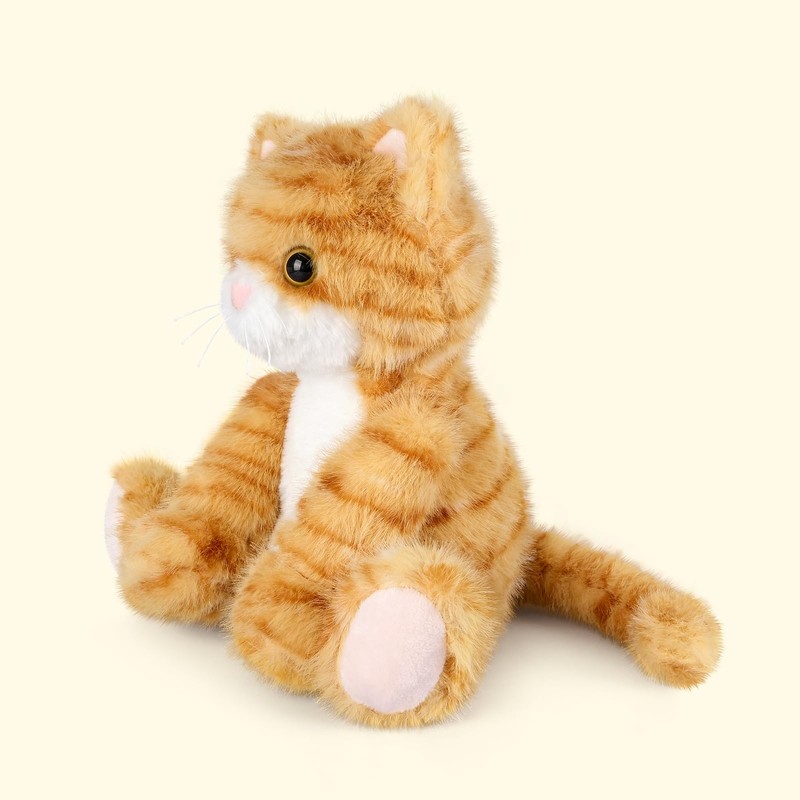SuzziPals Heatable & Coolable Orange Cat Stuffed Animal, Cat Heating