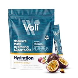 VOLI WELLNESS Sobres de electrolitos en polvo Voli  Bebida de electrolitos sin azúcar añadido para hidratarse  Apto para dietas cetogénicas y ayuno,  