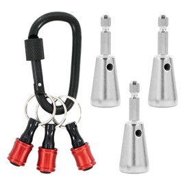 3 Pcs Wire Nut Twister For Drill, 1/4 Inch Wire Twister Tool For Drill, Profession Electricians Tools, Cable Twisters Tool For 9-22 Awg (With 3 Bit Holder Keychain)