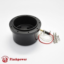 Flashpower Steering Wheel Hub Adapter Boss Kit 9 Hole Black
