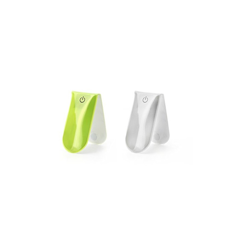 Kikkerland Reflective LED Clip Assortment One Size Multi-Coloured