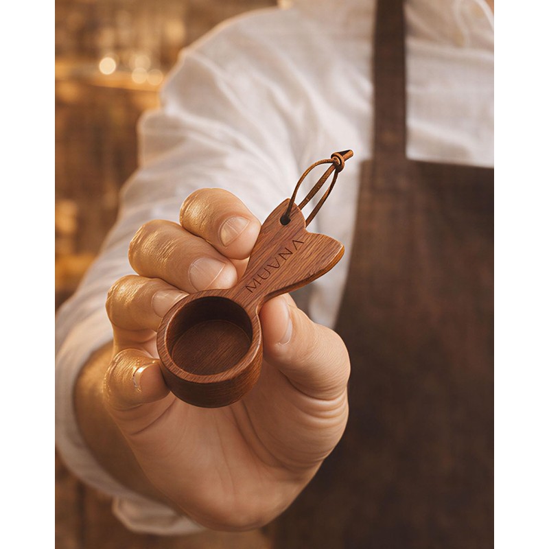 Walnut Coffee Scoop 9g Capacity Nature Wooden Measuring Spoon