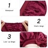 Satin Bonnet Sleep Cap, Silk Adjustable Sleep Cap, Elastic Shower