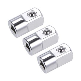 uxcell 3 Pcs 1/4 Inch Drive (F) x 1/2 Inch (M) Socket Adapter, Female to Male