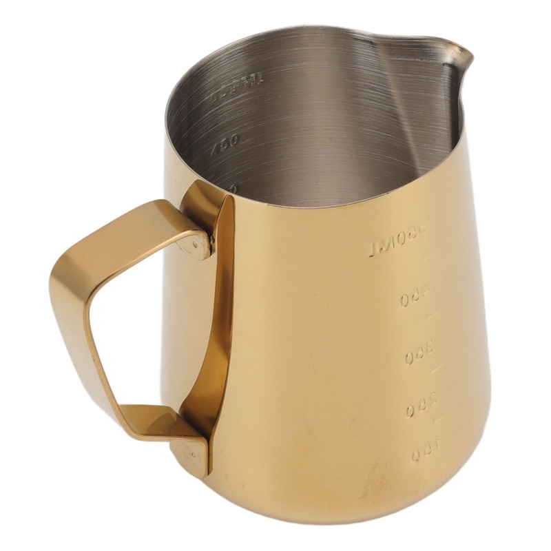 Milk Frothing Pitcher Dual Scale 304 Stainless Steel Milk Frother