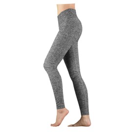 SCREENSHOT-L81905 Fleece Lined High Waist Winter Warm Leggings - Tummy Control Workout 4 Way Stretch Flexible Tights-Mrd Black-Large