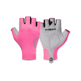 INBIKE Cycling Gloves with Anti-Slip Shock-Absorbing Pad, Half Finger Bike Gloves for Bicycle MTB Biking