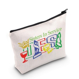 OES Sorority Gift Sisters in Service Cosmetic Bag Greek Sistarhood Sorority Gift (Sisters in CA Bag)