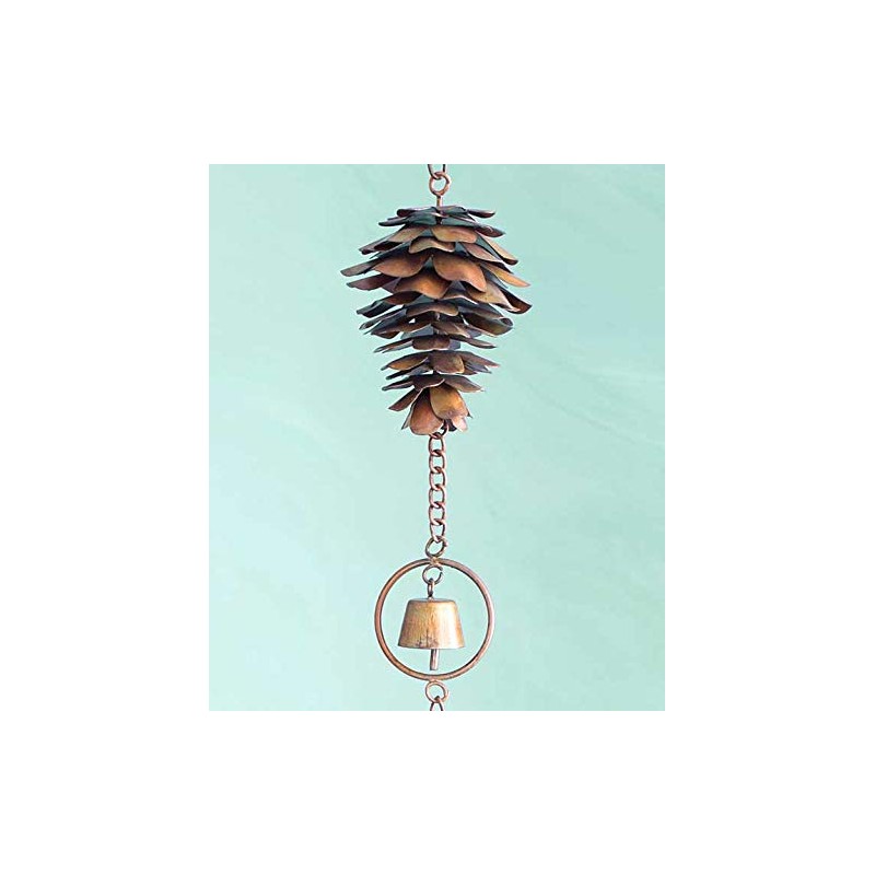 Ancient Graffiti Pine Cone Decorative Hanging Chain