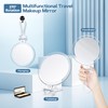 40X Magnifying Mirror for Travel with Handle, Double-Sided 1X/40X Magnification