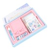 Notebook Set Checkered Girl's Heart Cute Thick Journal Gift Box