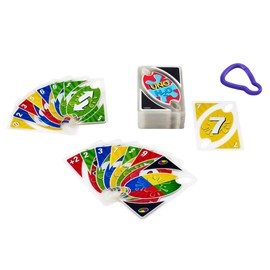 Mattel Games Mattel Games UNO H2O To Go, Uno Kartenspiel für die Familie, Uno wasserfest und zum Anhängen mit Karabinerhaken, Perfekt als Strand Spielzeug oder Reisespiel, für 2-10 Spieler, ab 7 Jahren, P1703
