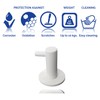 Kon-fort Home White Towel Hook, Screw, 2 Pack Bathroom Hooks