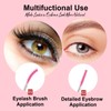 Corconess Skinny Mascara Wands 50pcs Mini Eyelash Brushes Disposable Lash