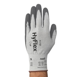 Ansell HyFlex 11-731 Cut Protection Gloves, Light Duty, XL, Size 10 (12pk)
