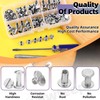 Swpeet 152 pieces M5 x 5 mm, 6 mm, 8