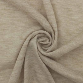Stylish FABRIC 60" Wide Poly Rayon Spandex Jersey Knit Fabric by The Yard – 155 GSM, Lightweight, Breathable, 2-Way Stretch for Apparel, Dresses, T-Shirts, Baby Clothes & DIY, Oatmeal 5 Yards