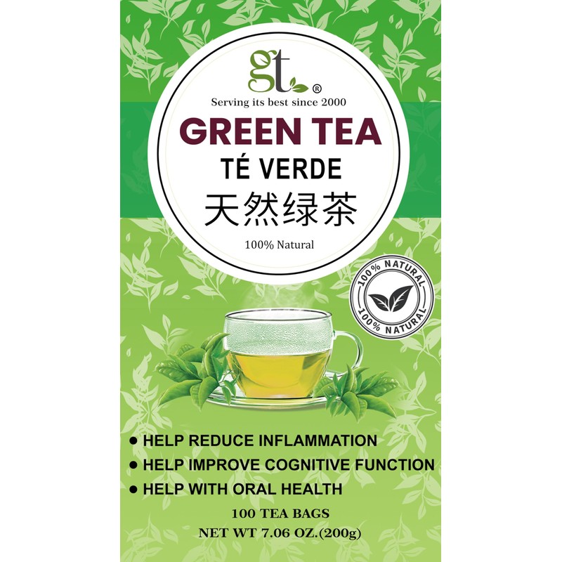 GT Green Tea, 7.06 Ounce Box (100 Tea Bags)