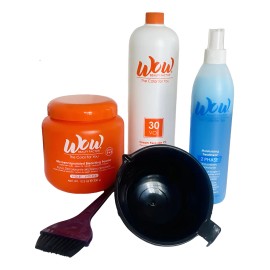 Kit Decolorante Y Peróxido 30vol + Tratamiento Capilar