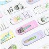 TEHAUX 30pcs Succulent Plant Themed Bookmarks Magnets for Page Marking