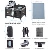 5 in 1 Multifunctional Pack and Play,Qutanix Foldable Baby Crib