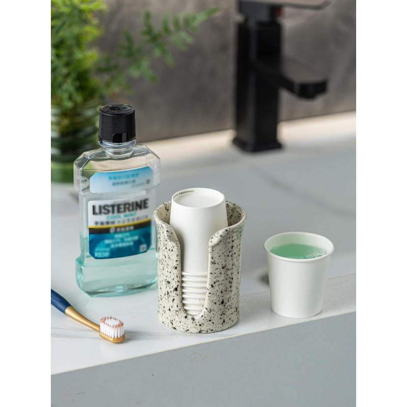 YHOJOY Bathroom Cup Dispenser 3 Oz, Bathroom Cup Holder for
