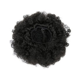 Beavorty Afro Short Curly Puff Ponytail Extension Comfortable Fit for Day Wear Made from Synthetic Fiber for Quick and Messy Bun Styles