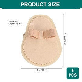 6 Pieces Hammer Toe Straightener, Toe Splint, Toe Regulator Hammer for Crooked Toes, Hammer Toes, Claw Toes and Overlapping Toes (2 Hole)