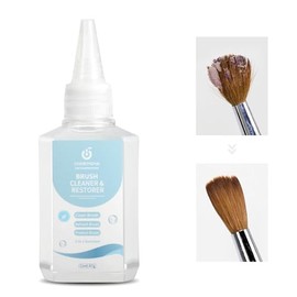 CHERIMOYA Limpiador de Pinceles para Uñas 67g,Líquido Brochas de Nail Art | Solución Limpiadora para Pinceles de Manicura, Cuidado Hidratante y Restaurador de Cerdas