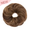 SEGO Human Hair Messy Bun Hairpiece Real Scrunchies Wavy Curly
