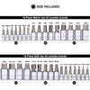 CASOMAN 33 Piece Master Hex Bit Socket Set, S2 Steel,