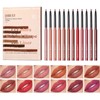 Lip Liner Pencil Set, Highly Pigmented, Waterproof, Natural Velvet Lip