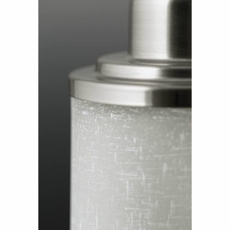 Eidonta 8 Pack White Linen Frosted Glass Lamp Shade Covers,