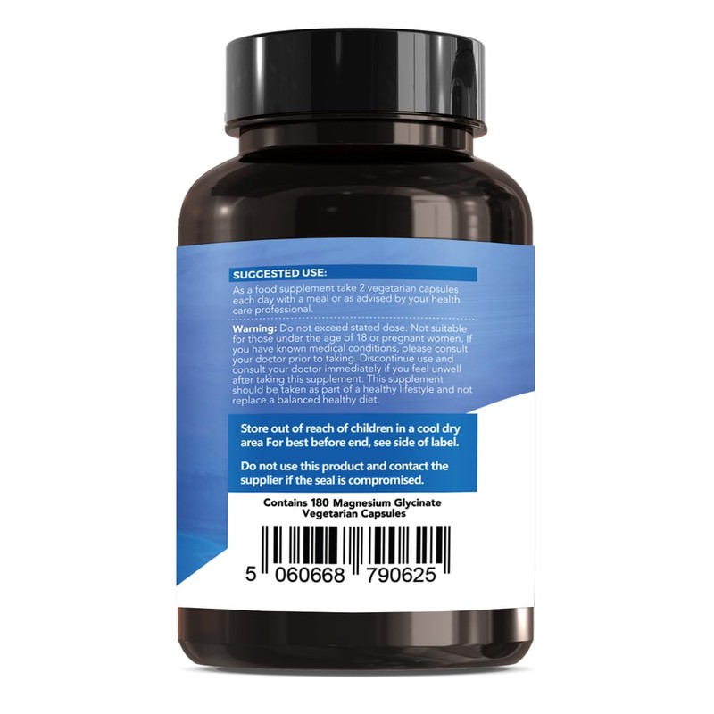 iperk Magnesium Glycinate Capsules Provide 300 mg of Pure Elemental