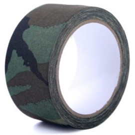 5cm x 10m Strong Adhesive Camouflage Tape - Camo Wrap Tape - Non Reflective - Camouflage Fabric Tape for Outdoor Hunting Camping