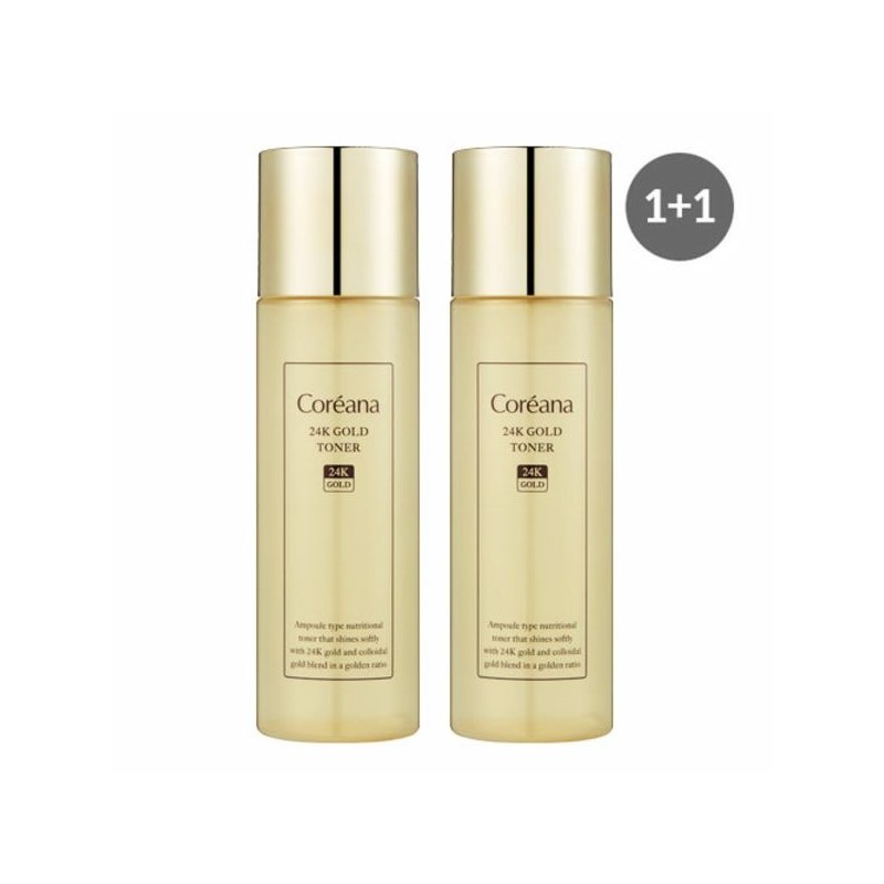 코리아나 [Half Club] 24K Gold Toner 1+1 / [하프클럽]24K 골드