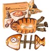 Havenfly Juguete Interactivo para Gatos en Forma de Pez -