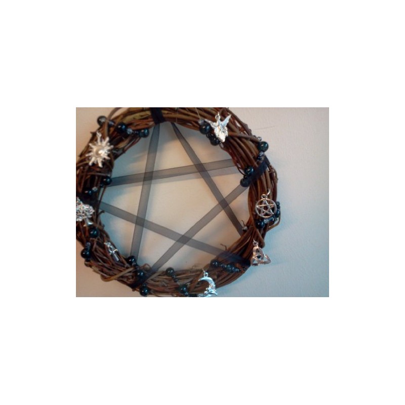 15cm Pagan All Year round Wreath with 7 pagan charms