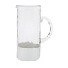 Mud Pie White/Glass Pitcher, 50 1/2 oz