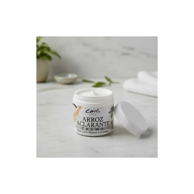 Crema Facial Aclarante De Arroz Natural Chic Style 125ml