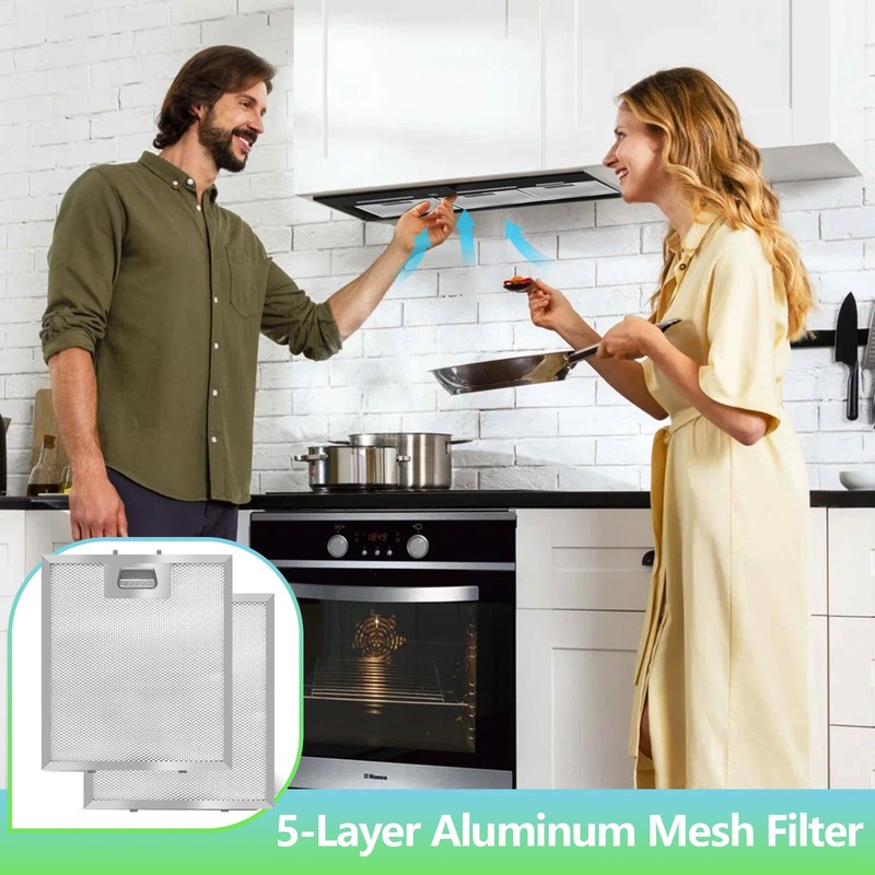 S97018029 Range Hood Filter Replacement - 10.25"x9" Aluminum Frame &