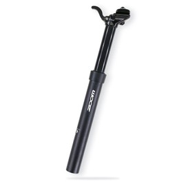 DJC Bike Dropper Seatpost Jump Seat Post 100mm Travel Manual Control Lever Height Adjustable Seatpost Hydraulic 375mm (31.6mm Diameter)
